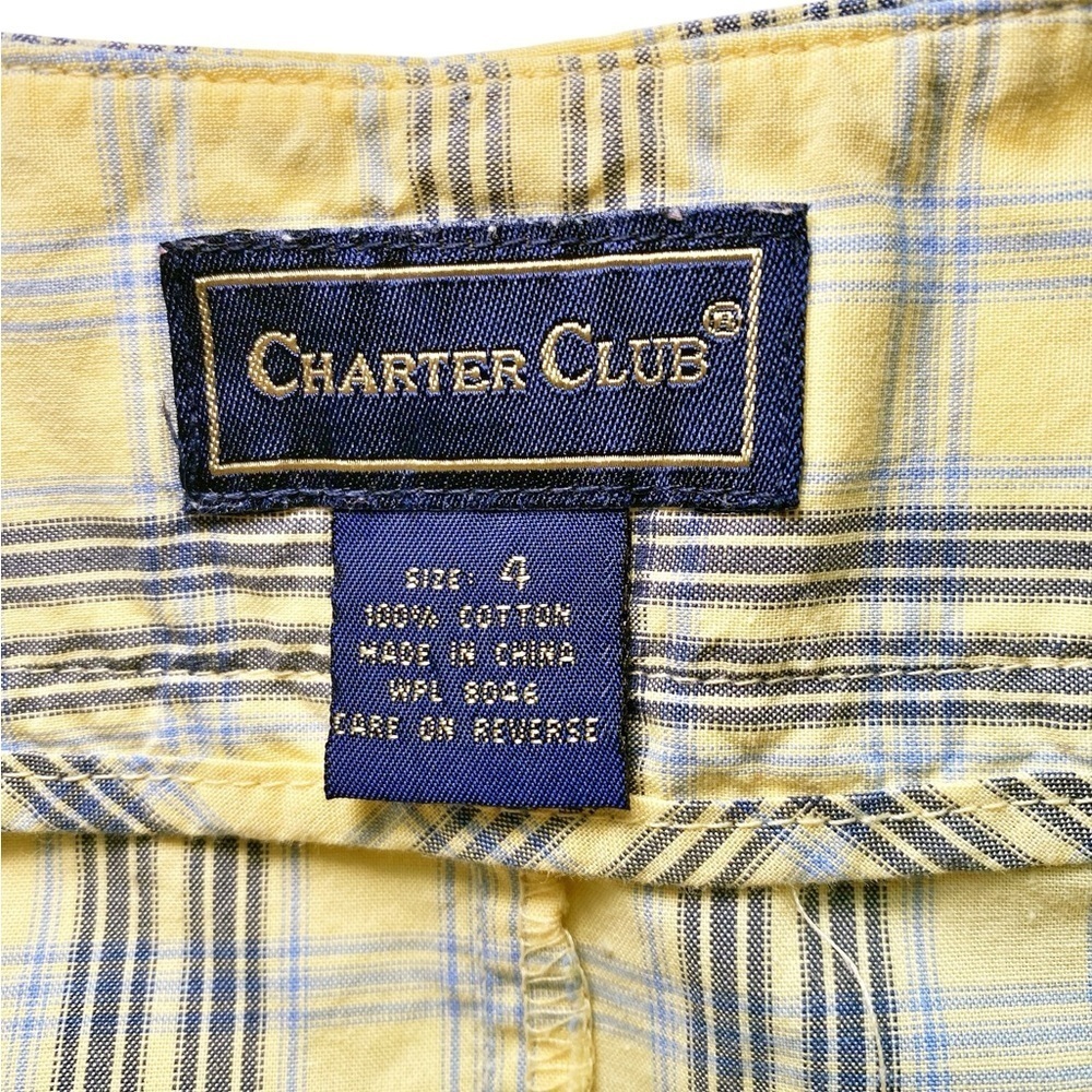 Charter Club Yellow and Black Plaid Pencil Wrap Skirt - Picture 7 of 13